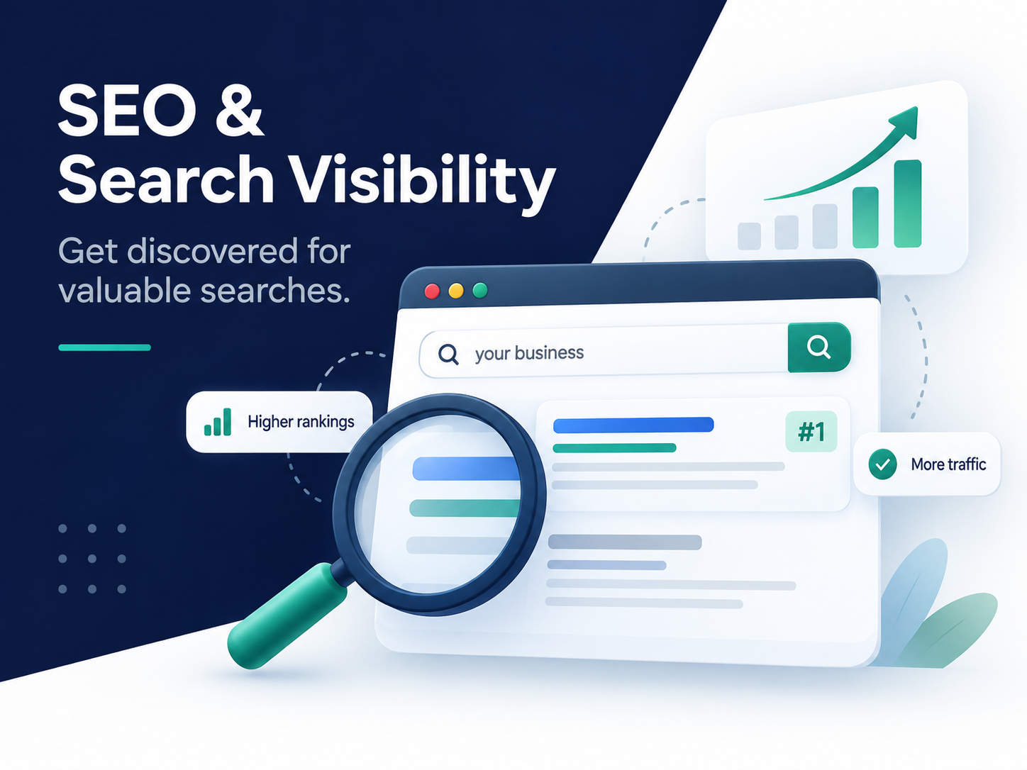 Illustration for SEO & Search Visibility