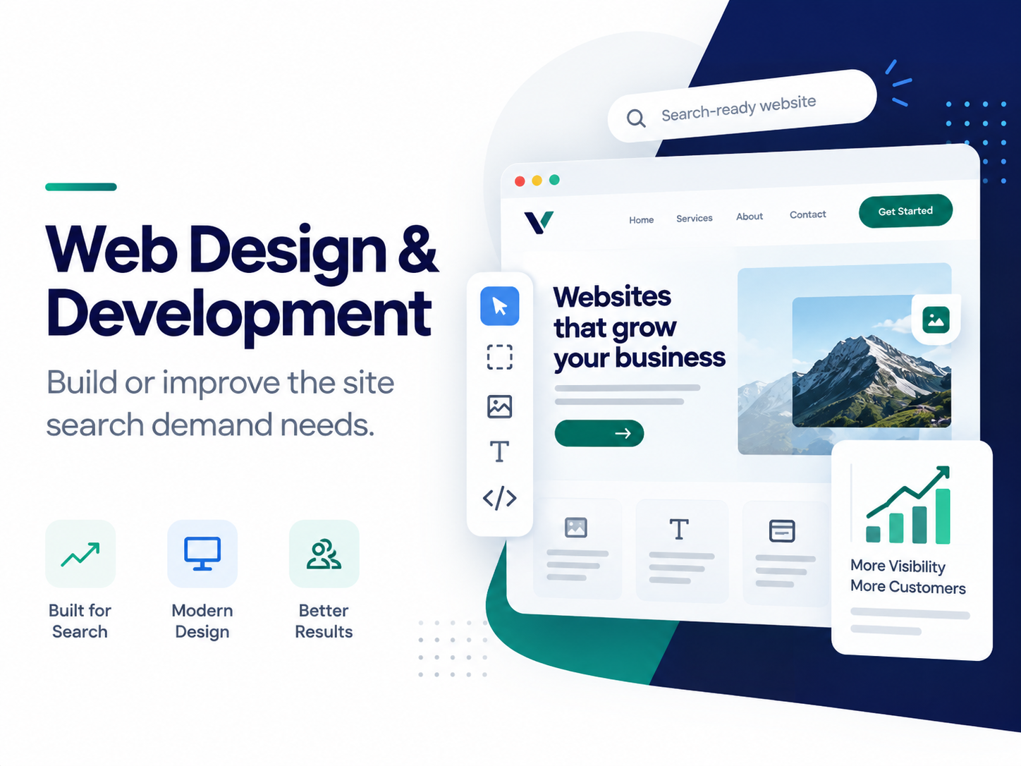 Illustration for Web Design & Development